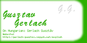 gusztav gerlach business card