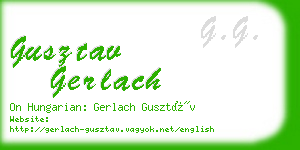 gusztav gerlach business card